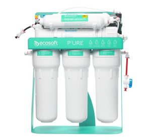 Ecosoft P’URE Mint AquaCalcium Reverse Osmosis on Metal Rack with Pump for water filteration